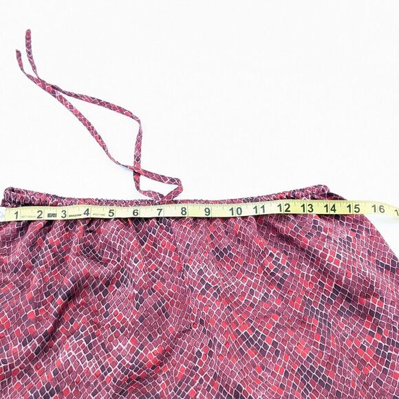 Victoria’s Secret Vintage Red Snake Print Silky Pajamas Sleep Set Size Medium - Picture 7 of 11